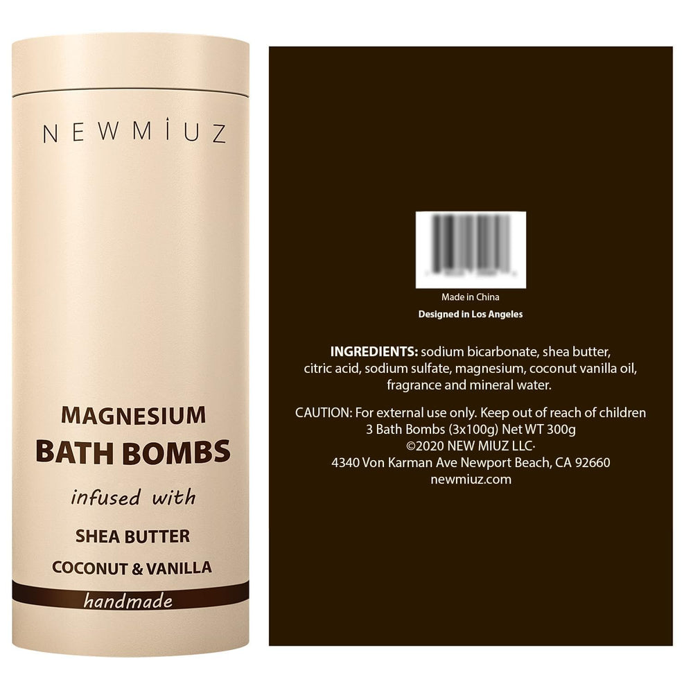 New Miuz magnesium bath bomb stocking-stuffer ready for gifting.