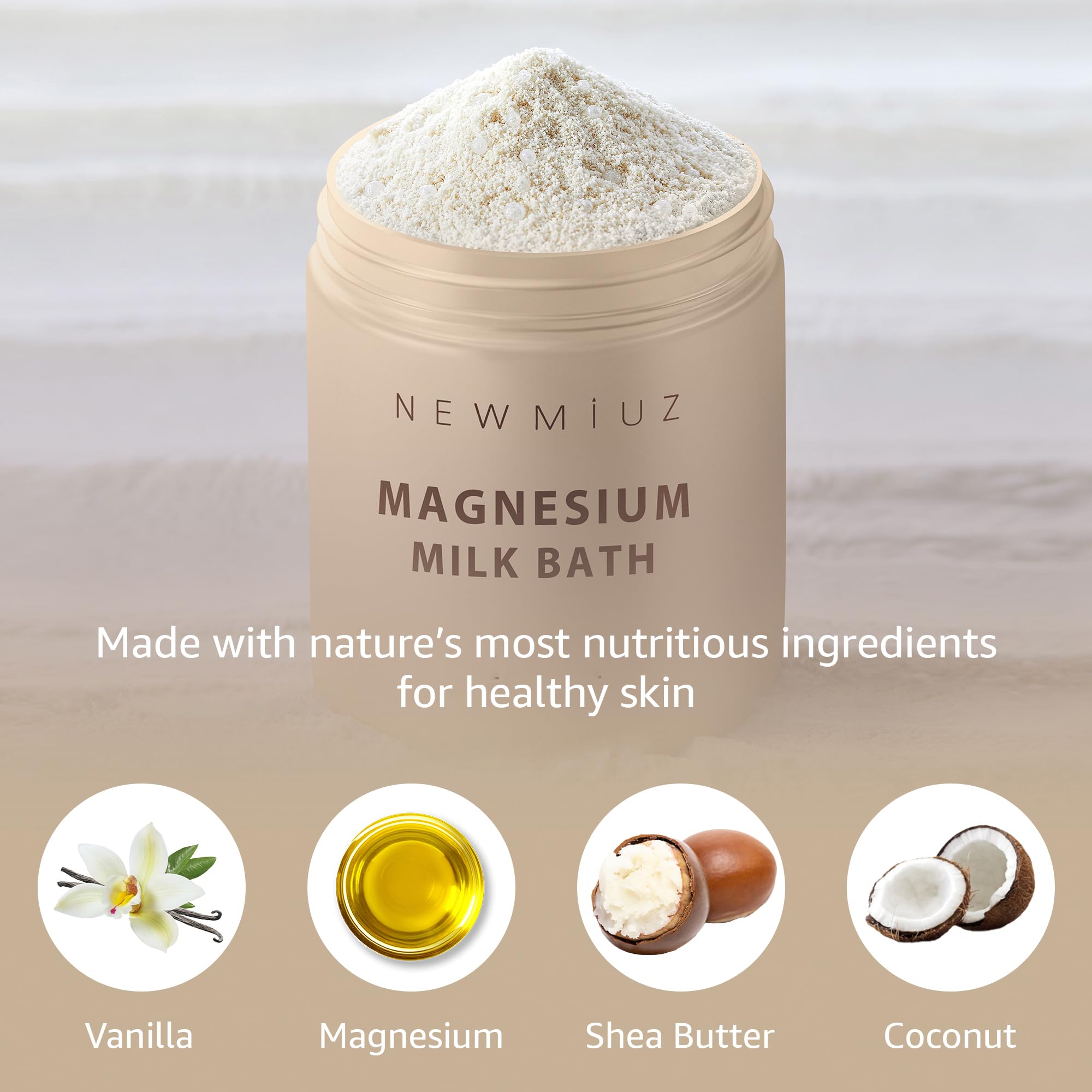 New Miuz vegan cruelty-free bath product showcased for clean self-care.