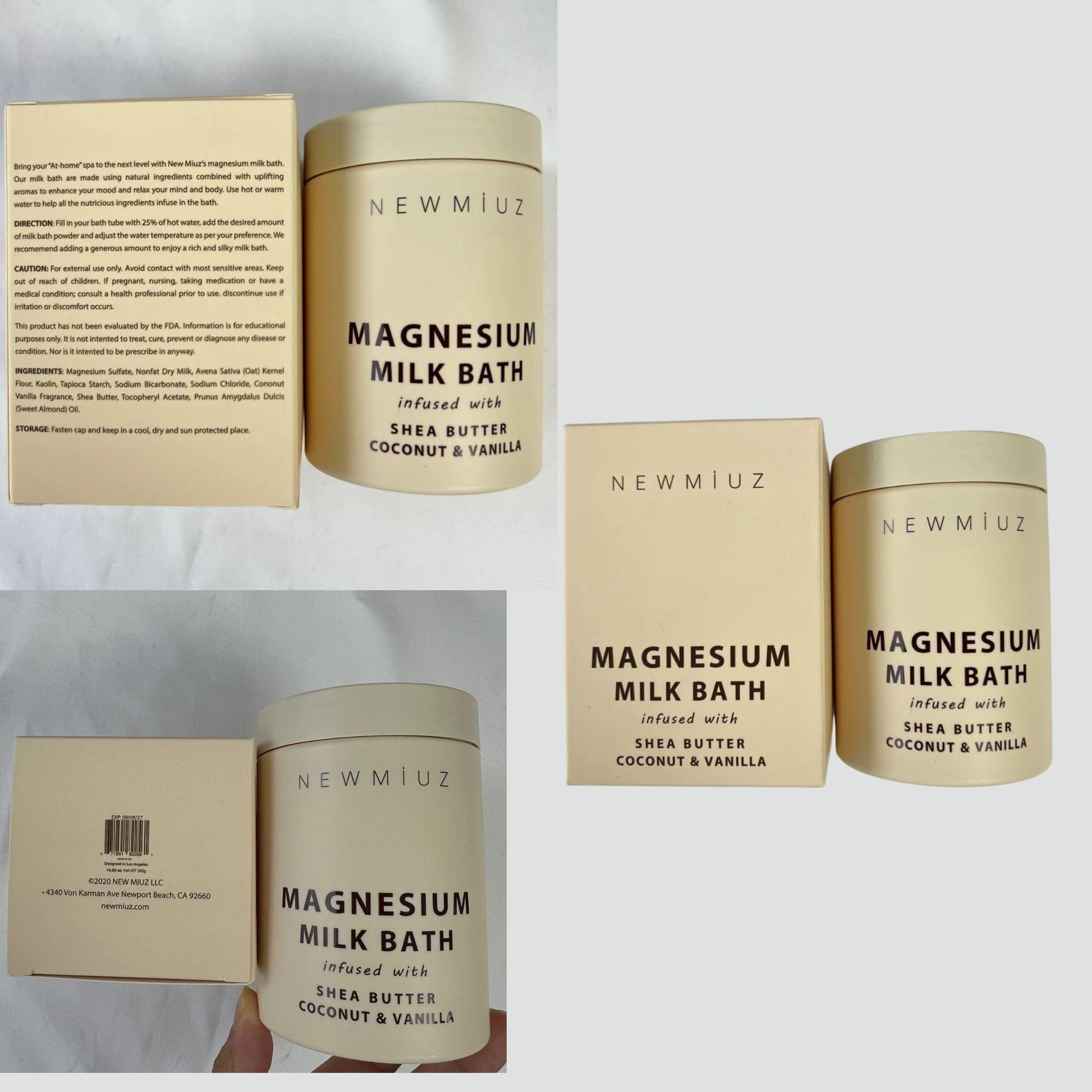 New Miuz plump skin moisturizing result after a nourishing bath.