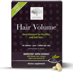 NEW NORDIC Hair Volume Tablets bottle for daily hair support
