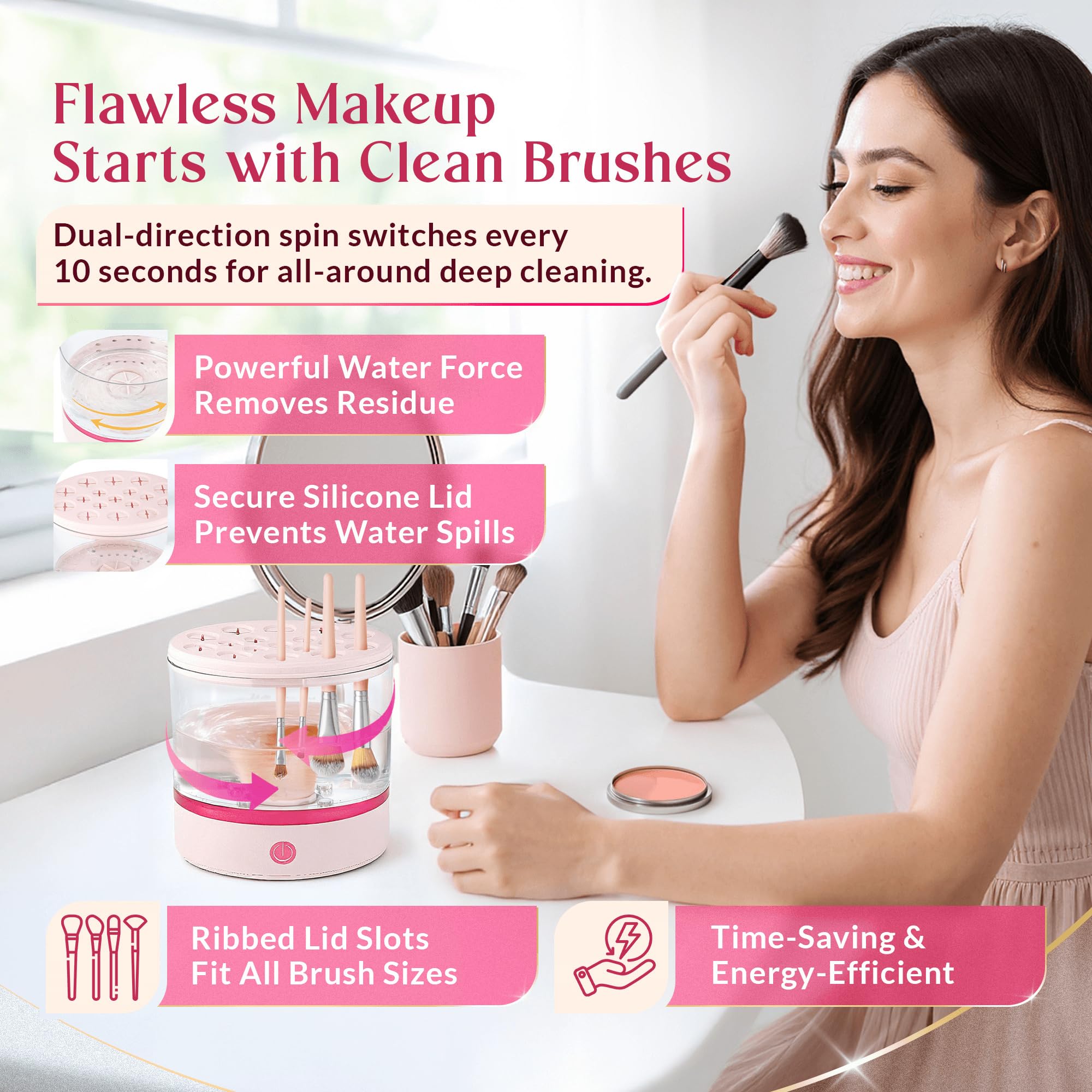 New Solutions 360° cleaner compact dimensions for home and travel
