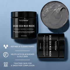 New York Biology Dead Sea Mud Mask ingredients highlight aloe vera and calendula oil benefits.