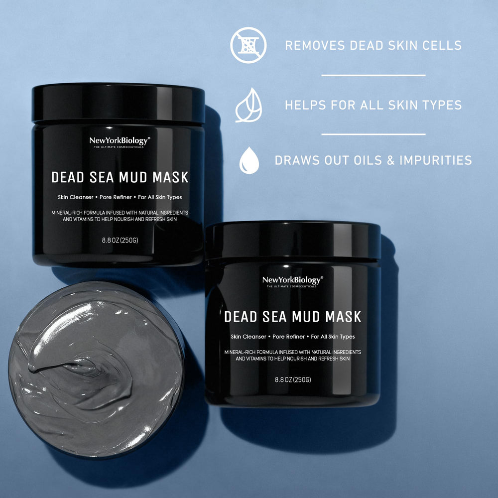 New York Biology Dead Sea Mud Mask soothing aloe vera for gentle pampering.