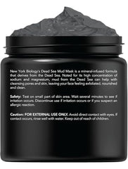 New York Biology Dead Sea Mud Mask close-up shows refined pores after cleansing.