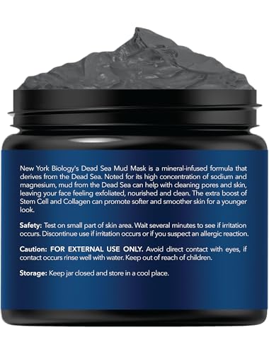 New York Biology Dead Sea Mud Mask texture closeup highlighting creamy mud for cleansing