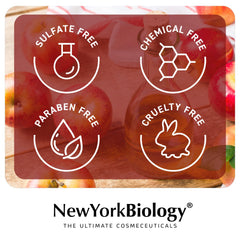 Set de champú y acondicionador New York Biology para cuidado capilar completo.