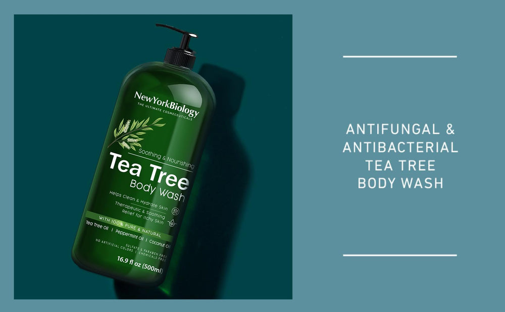 New York Biology Tea Tree Body Wash after-shower skin feeling hydrated and soothed