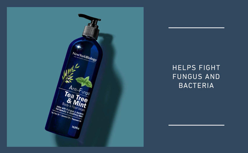 New York Biology Tea Tree Mint Body Wash pack-two for convenient daily use.