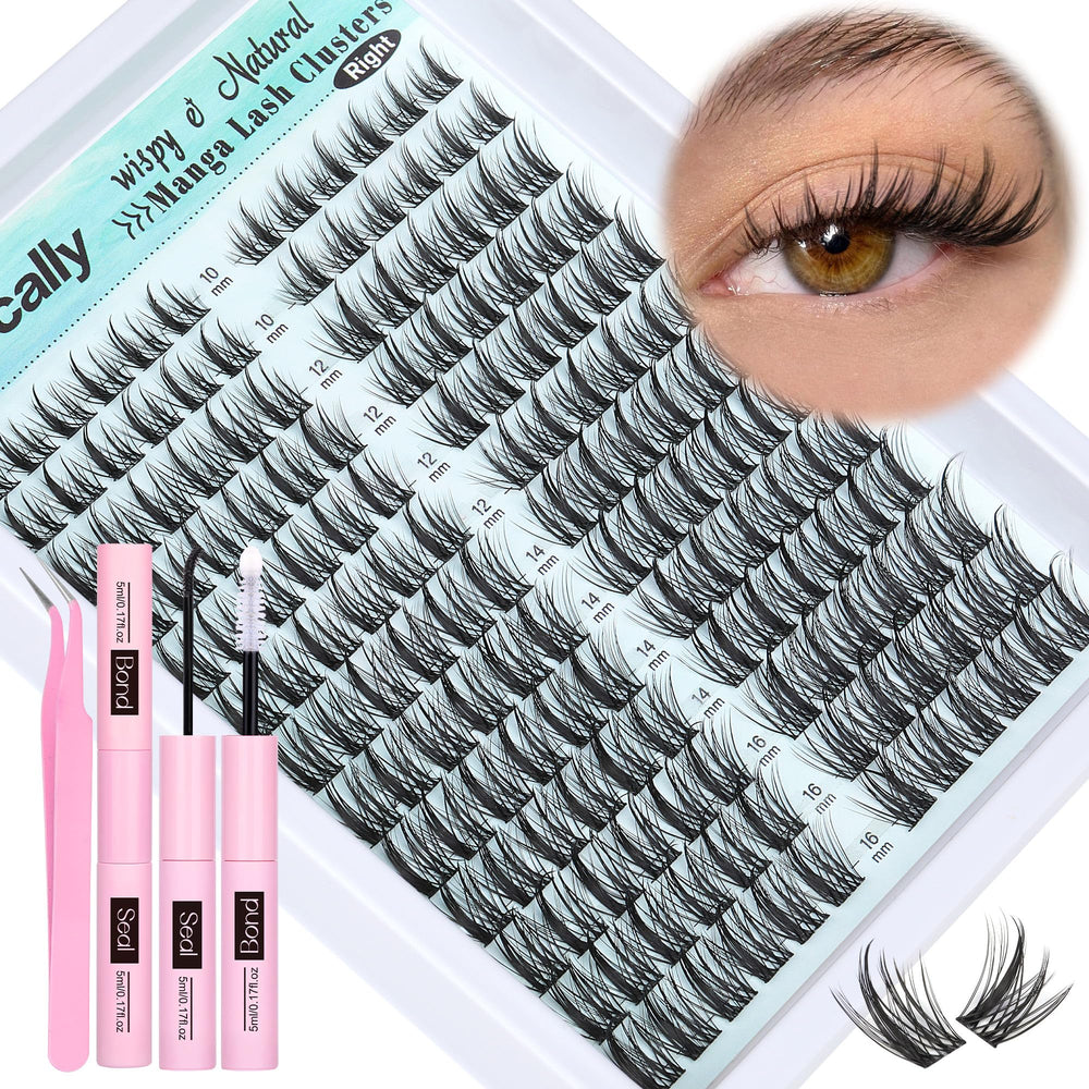Newcally Cluster Lashes Kit package for quick at-home enhancement