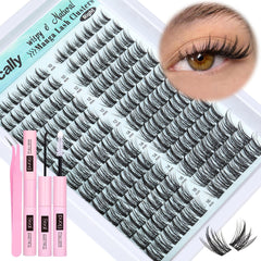 Newcally Cluster Lashes Kit package for quick at-home enhancement