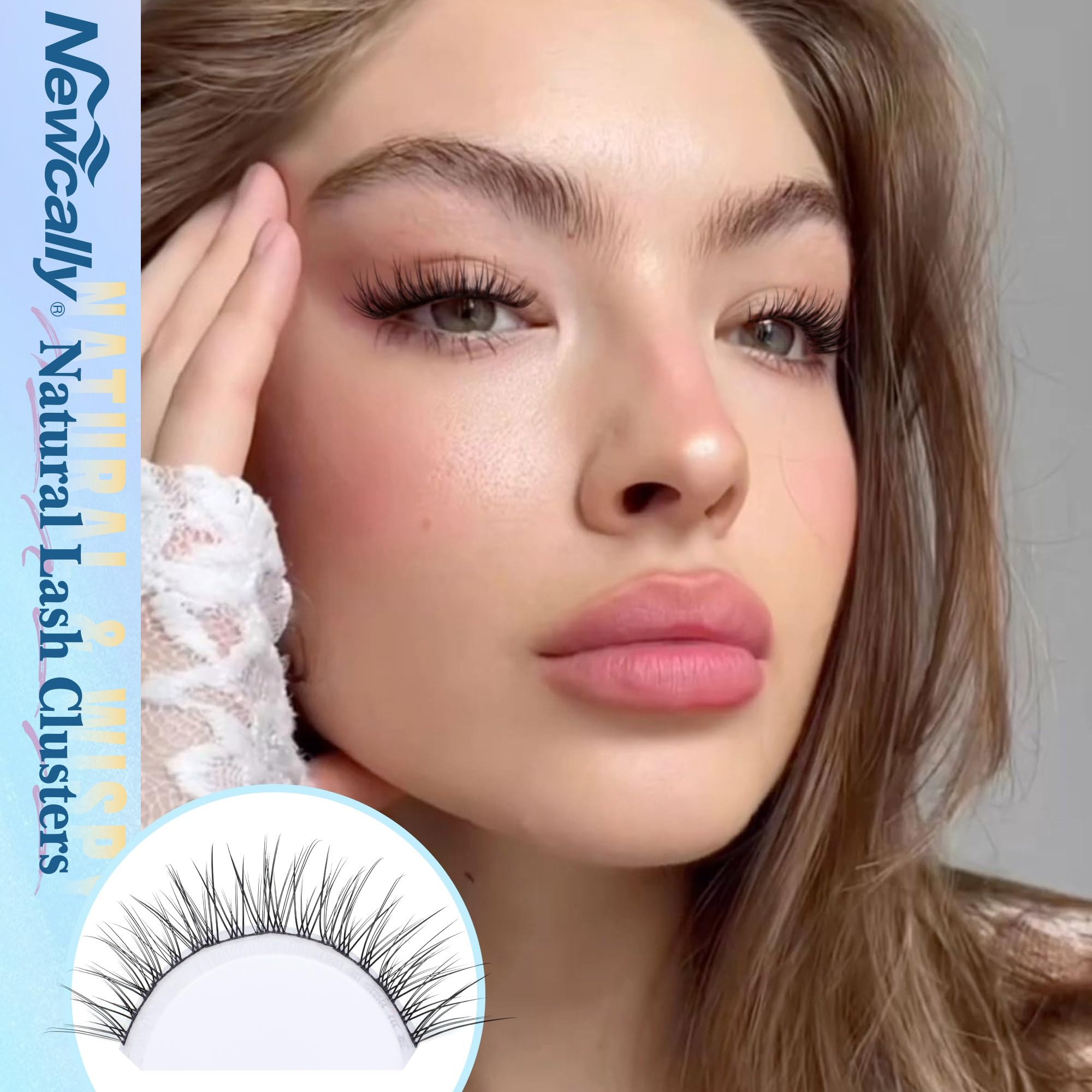 Newcally lash-applicator tweezers assist precise cluster placement