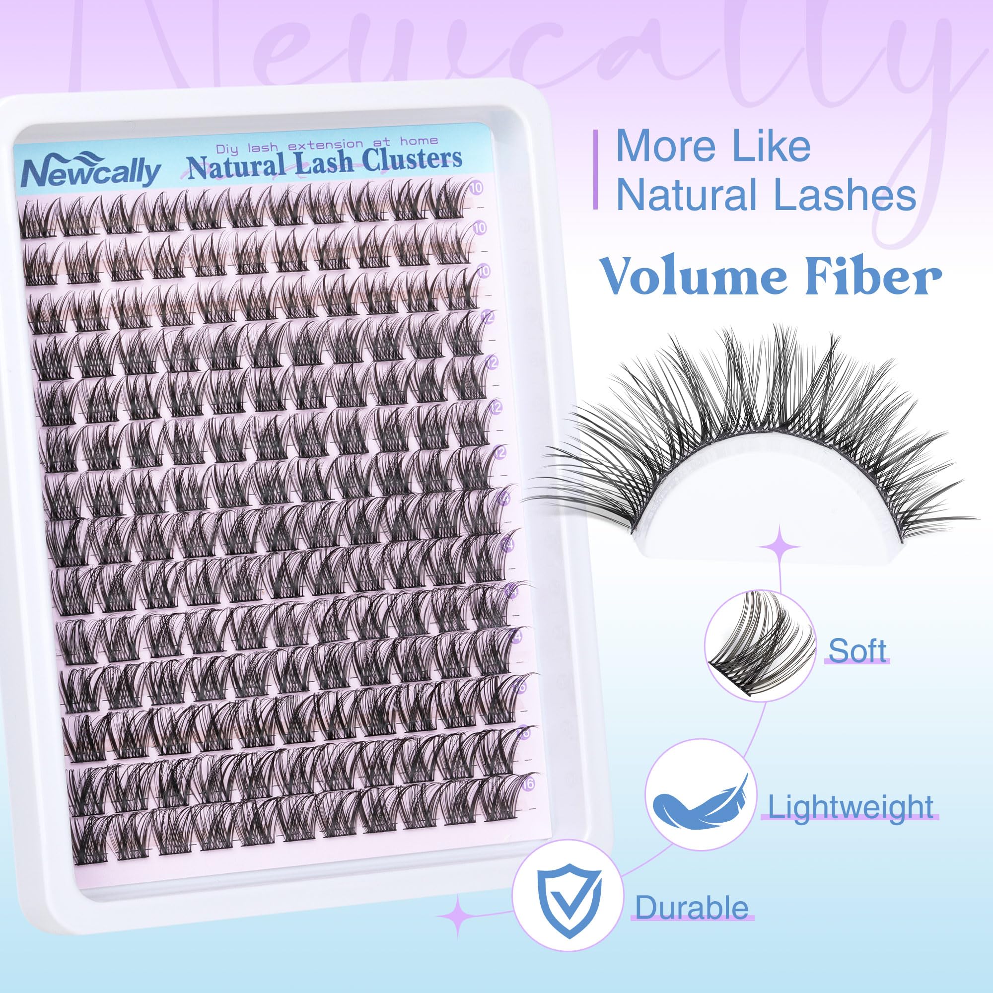 Newcally included tweezers enable precise cluster placement for a 3D look.