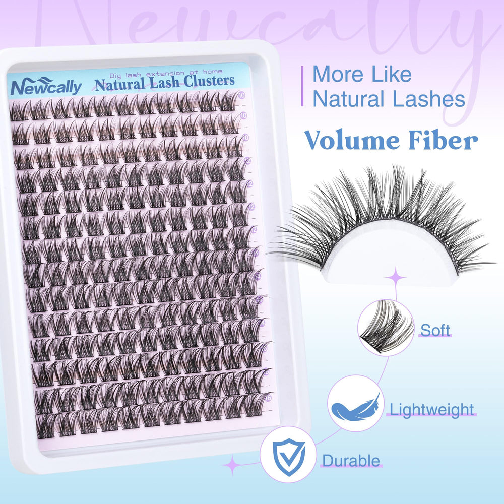 Newcally included tweezers enable precise cluster placement for a 3D look.