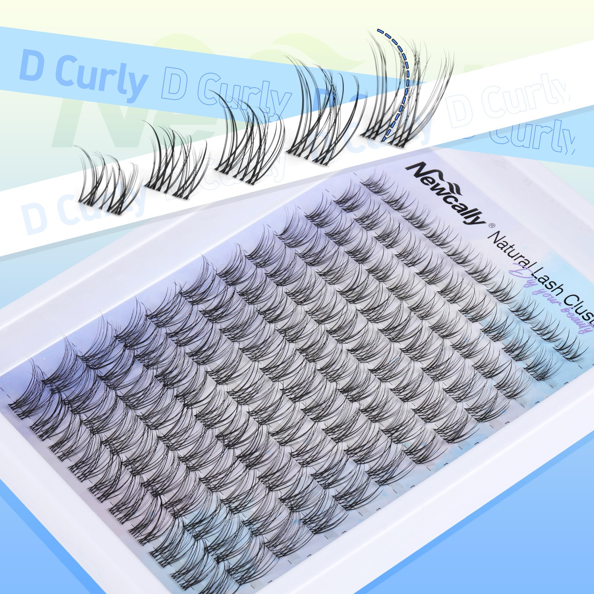 Newcally lash clusters kit reusable up to five times with care.
