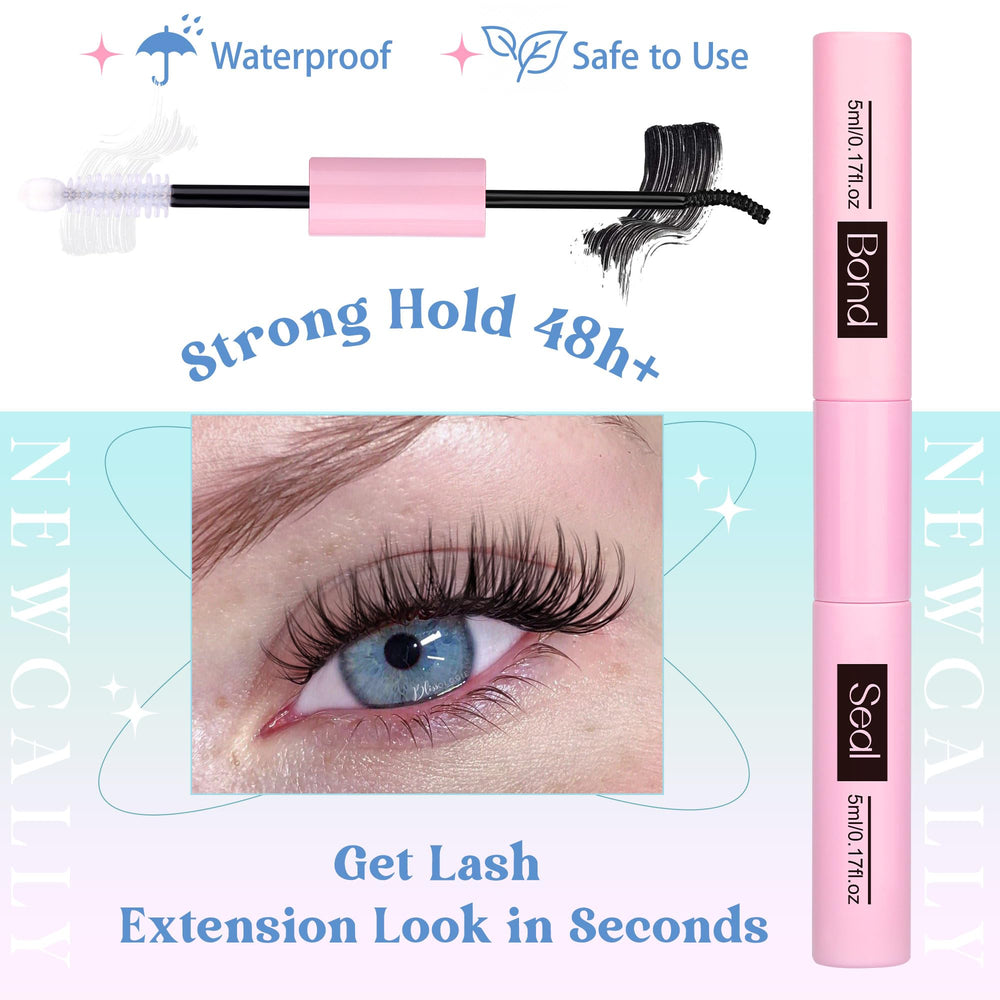 Newcally Lash Clusters Kit tweezers enable precise placement for a 3D look