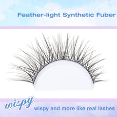 Newcally soft lightweight fiber mimics natural lashes for comfortable wear