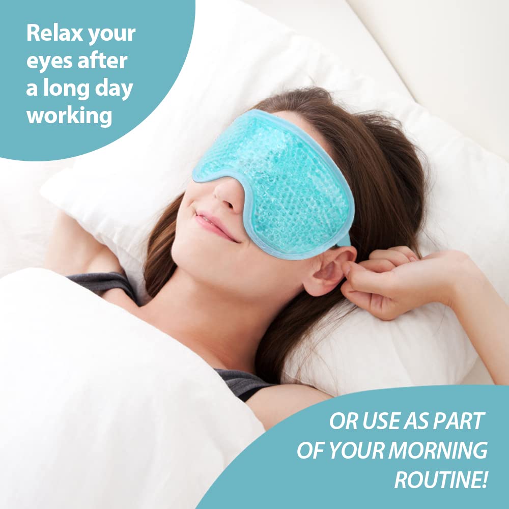 NEWGO cold and hot therapy eye mask is travel-friendly and reusable