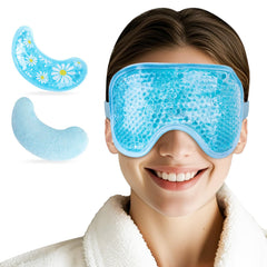 NEWGO cooling eye mask with reversible dual-sided design for customizable cooling.
