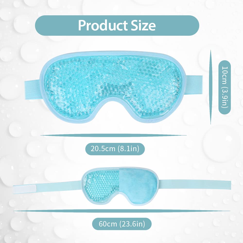 NEWGO eye mask adjustable strap secures fit for rest or travel