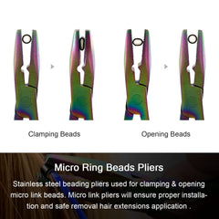 NEWISHTOOL pulling hook assists hair threading with control.