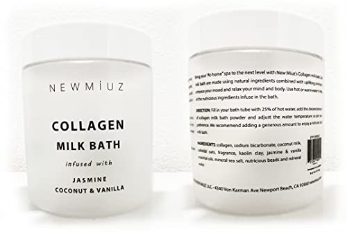 New Miuz premium spa soak packaging and textures on shelf
