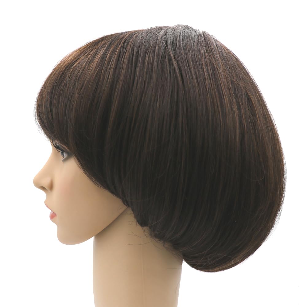 NEWPECK Afro mushroom wig brown cosplay style for bold looks