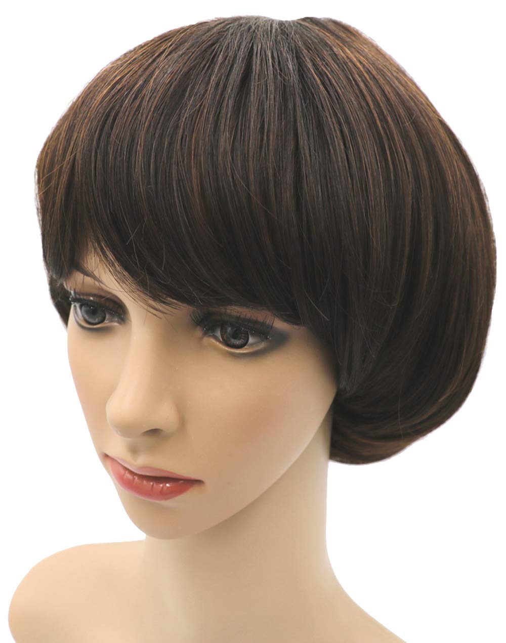 NEWPECK Afro mushroom wig brown daily wear with matte finish