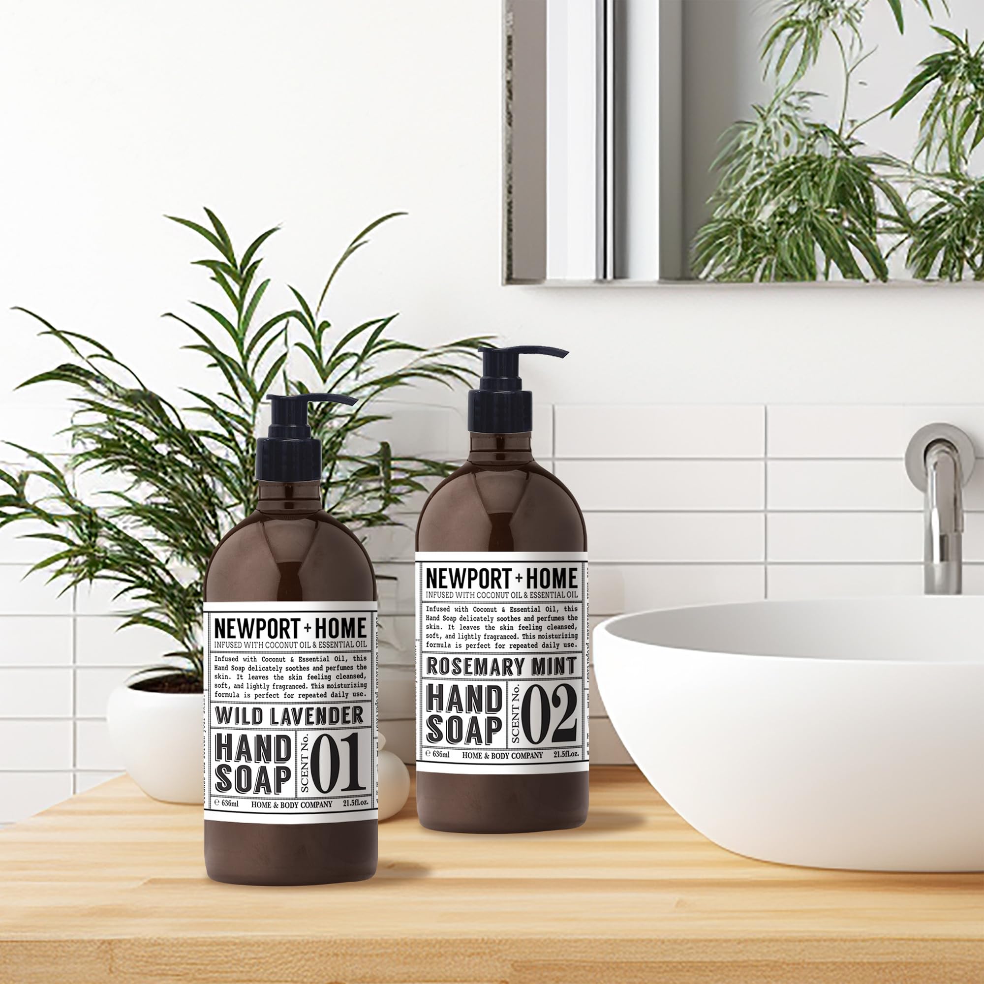 Newport Hand Soap California design reflects quality crafting in every bottle.