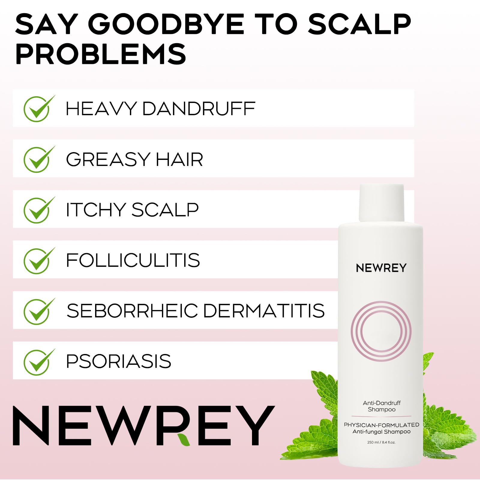 NEWREY shampoo lather demonstrates rapid itch relief for irritated scalps
