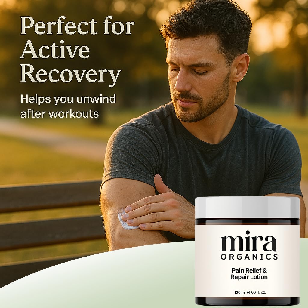 NEWUREHO Mira Pain Relief Lotion with aloe vera and chamomile for calm skin