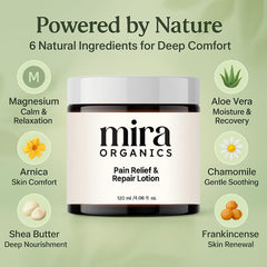 NEWUREHO Mira Pain Relief Lotion being applied for post-workout comfort