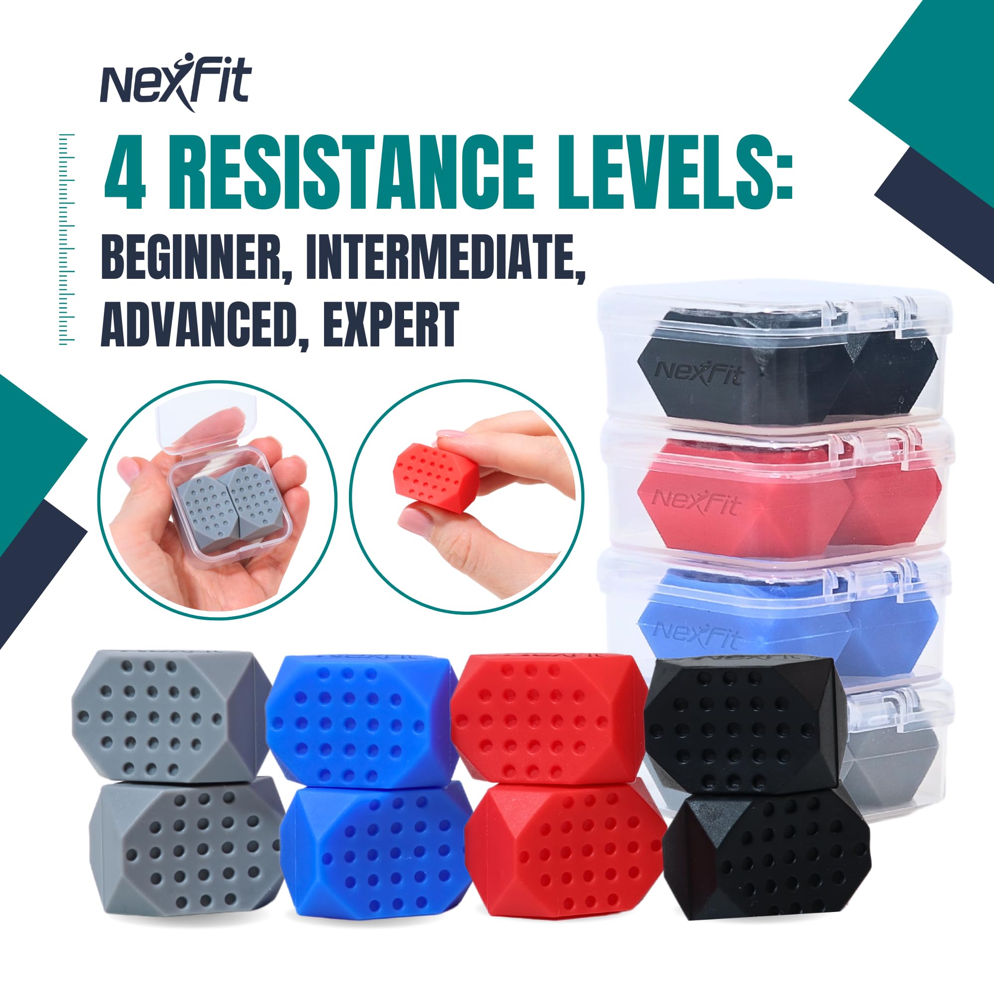 NexFit 8-piece kit keeps levels organized with portable carrying cases.