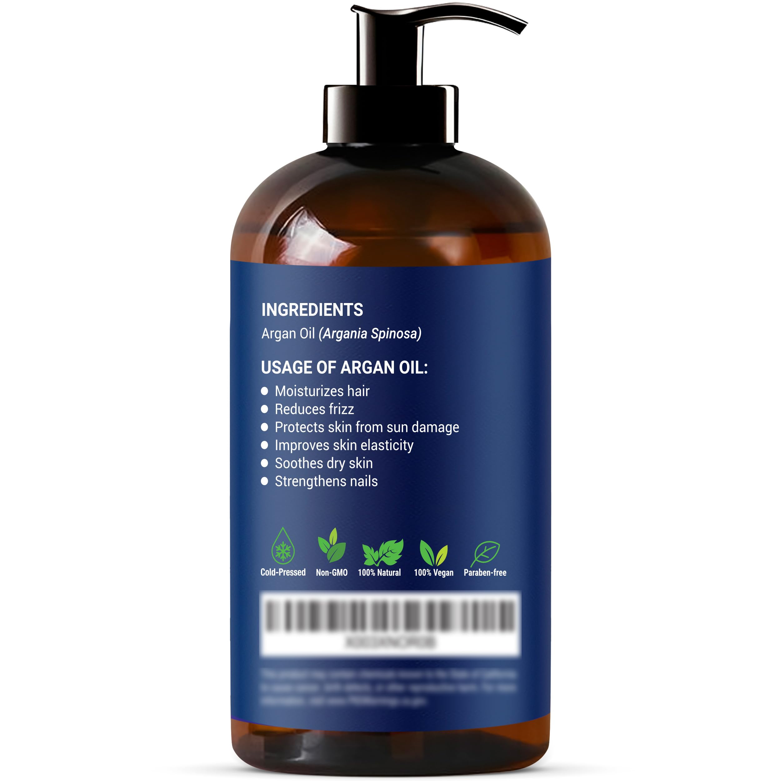 Nexon Botanics Argan Oil vegan USA-packaging conveys ethical quality and safe reuse.