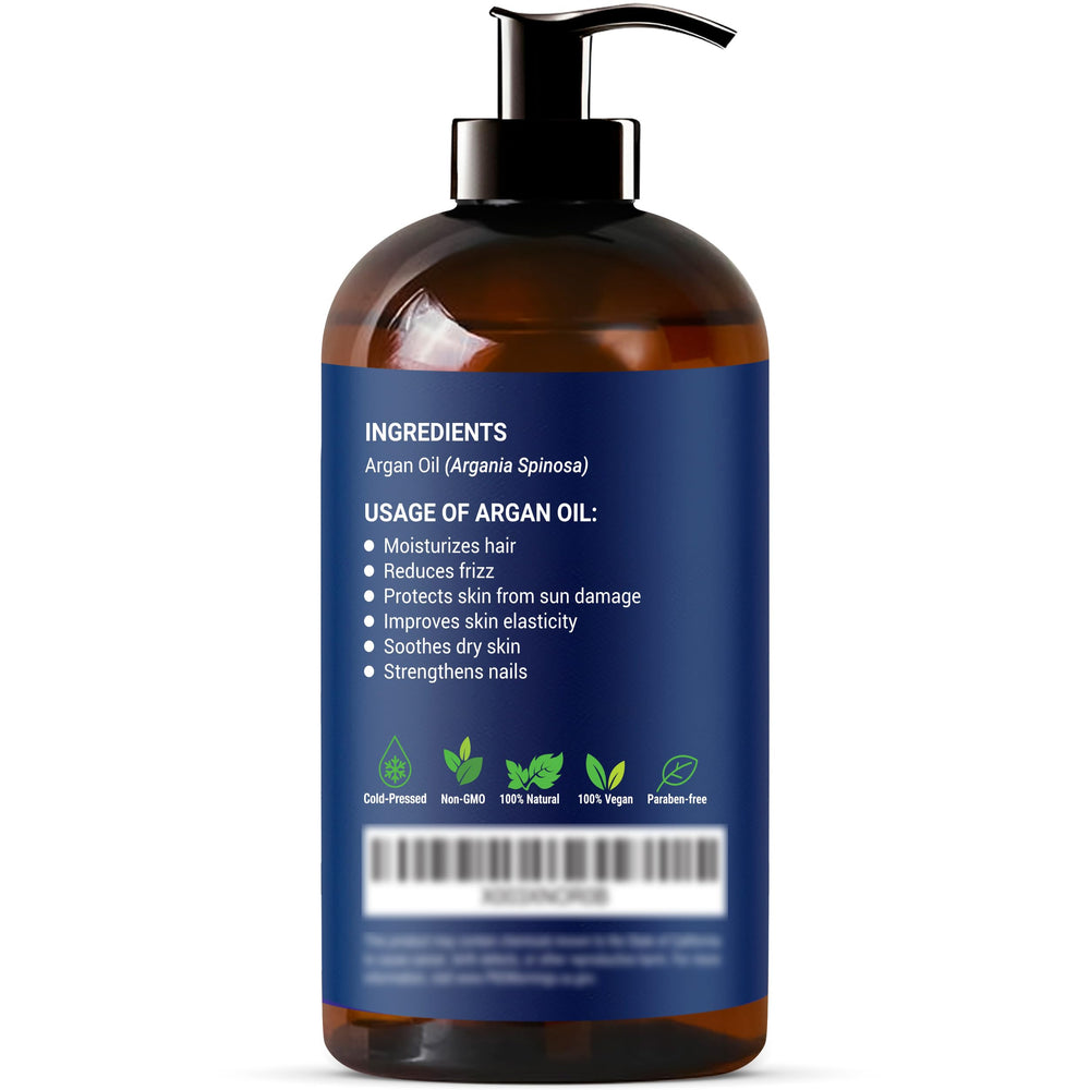 Nexon Botanics Argan Oil vegan USA-packaging conveys ethical quality and safe reuse.