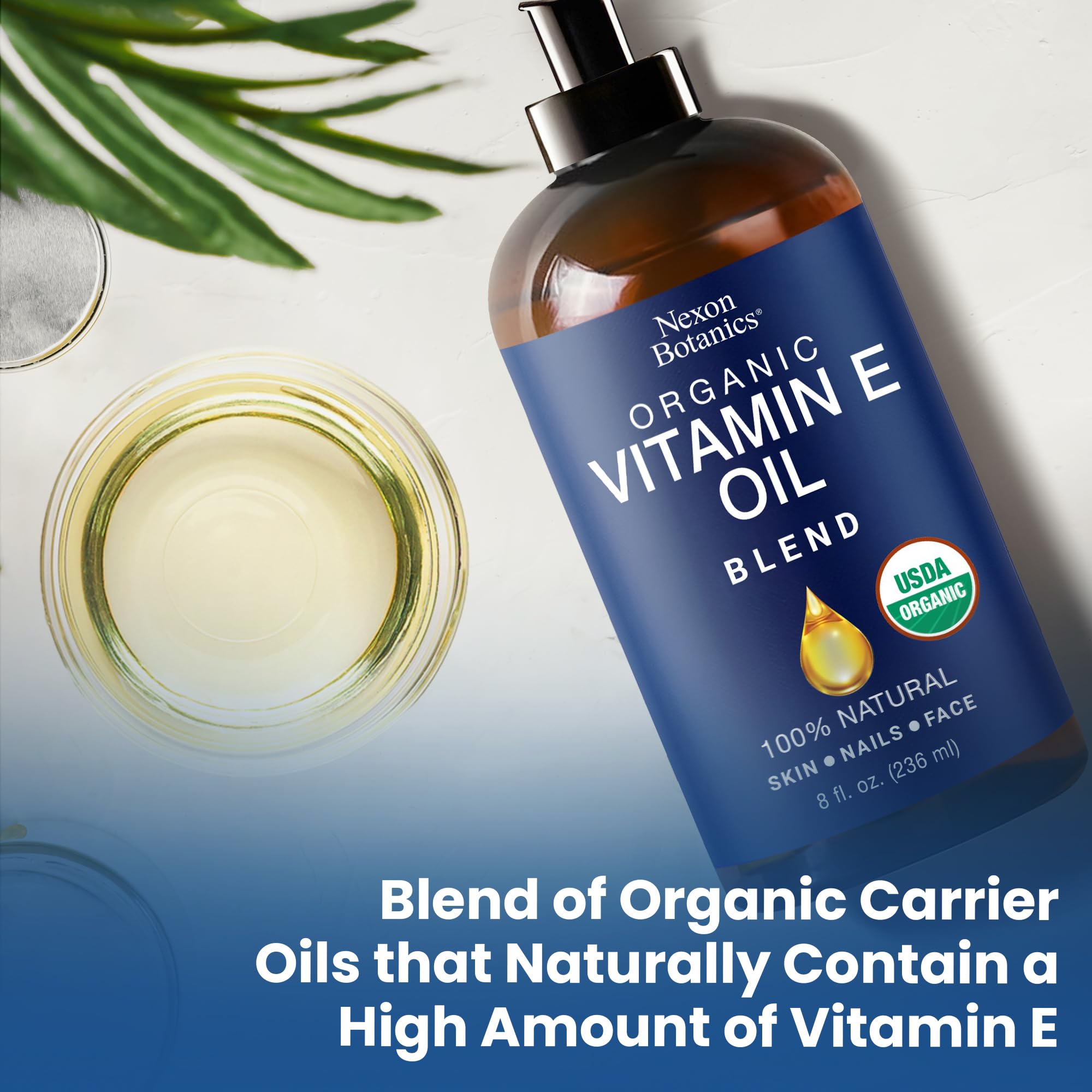 Nexon Botanics Vitamin E Oil Blend easy-to-apply texture on skin.