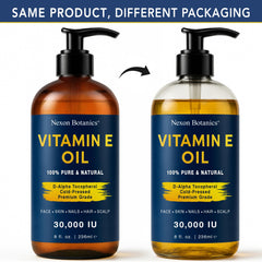 Nexon Botanics Aceite de Vitamina E con textura ligera y absorción rápida.