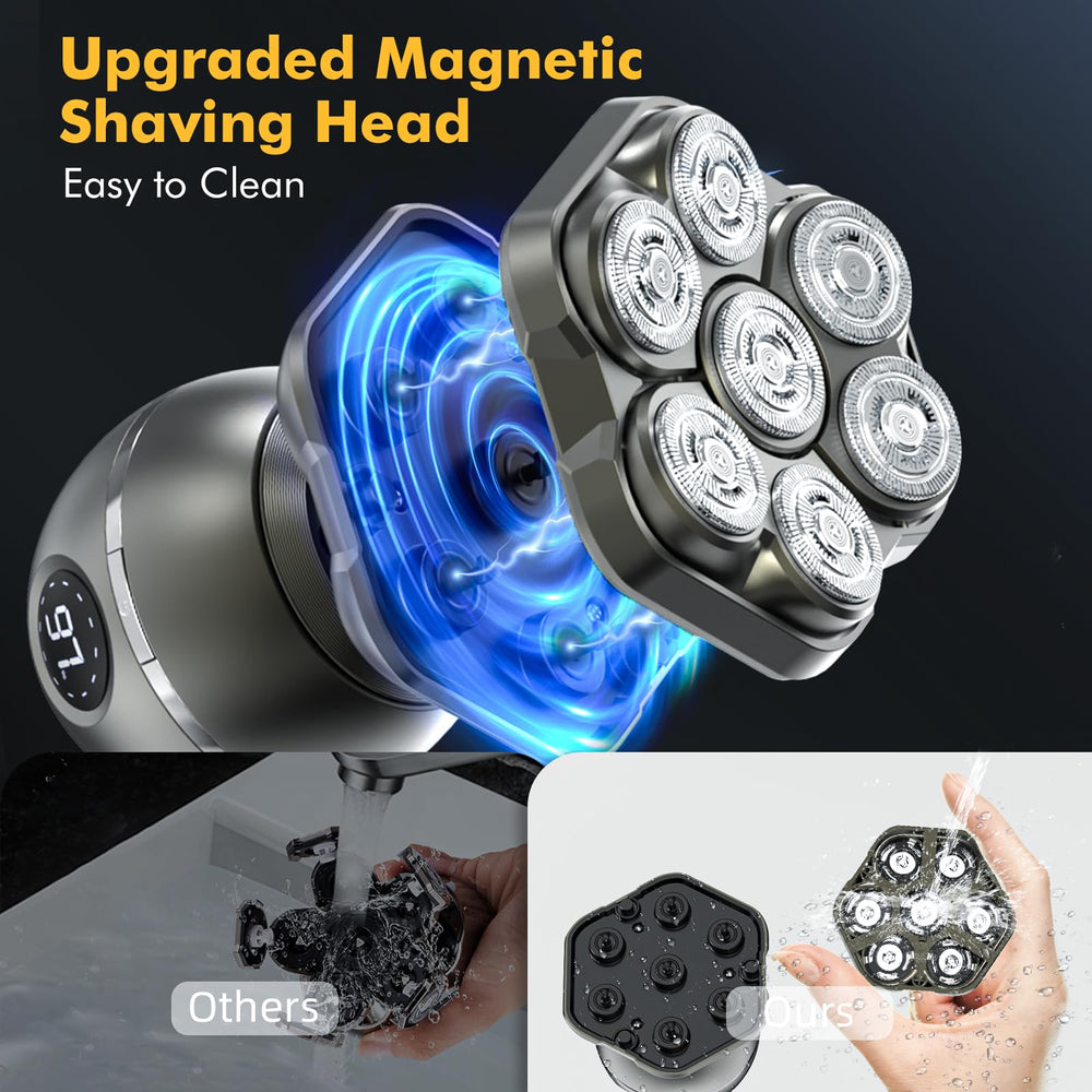 NEXT BEAUTY 7D floating head provides smooth contouring across scalp.