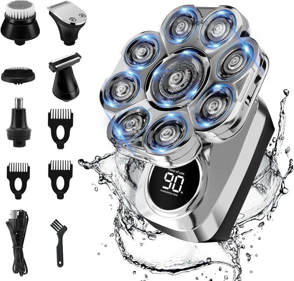 Next Beauty 9D floating head shaver for a smooth bald shave with enhanced coverage