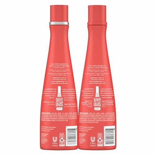 Nexxus Amino Bond Conditioner pump bottle shown for repairing damaged hair and reducing frizz