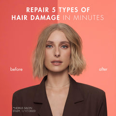 Nexxus Bond Repair Shampoo lather close up emphasizing cleansing and bond preservation