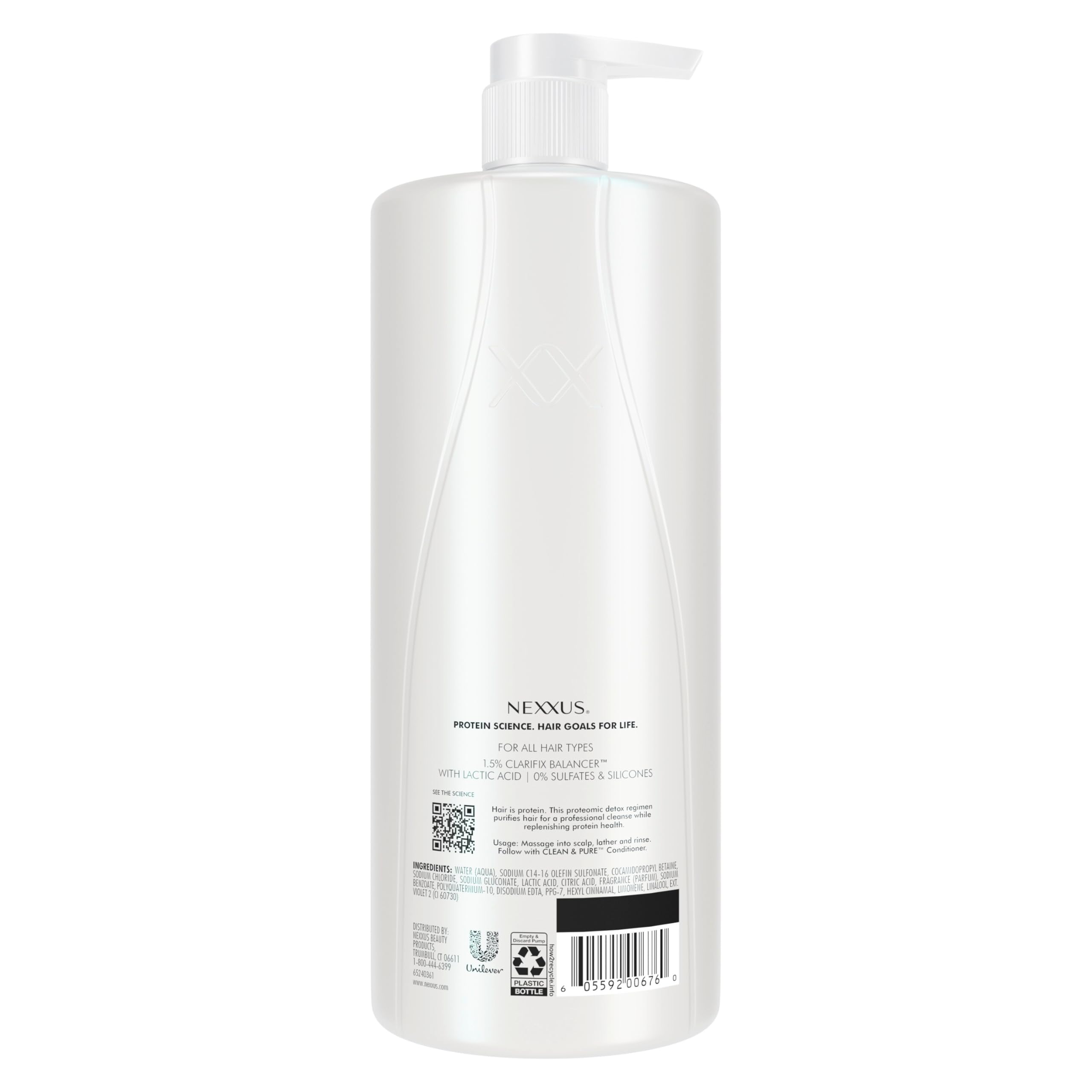 Nexxus Clean and Pure Clarifying Shampoo shows hair texture after detox