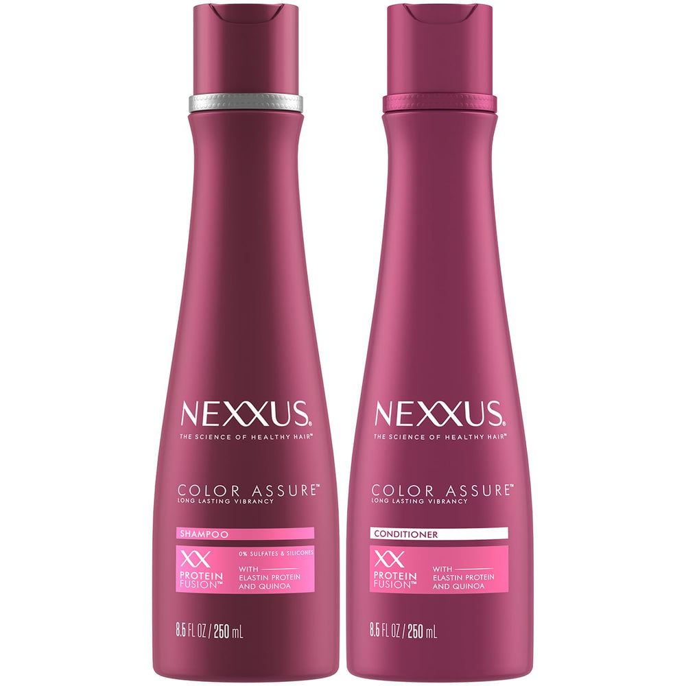 Nexxus Color Assure shampoo bottle for color-safe cleansing.