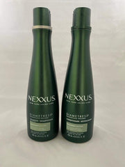 Nexxus Diametress shampoo bottle for volumizing hair and fuller styling results.