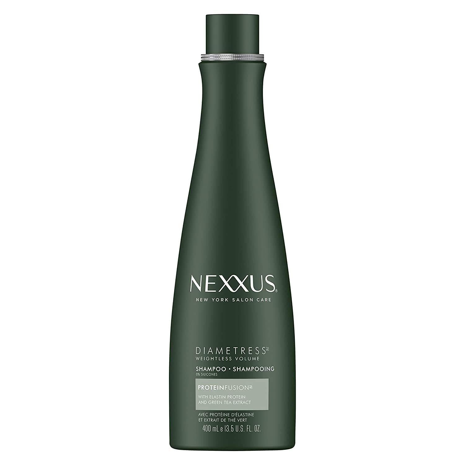 Nexxus DIAMETRESS shampoo pack of 2 bottle front shows premium design for fuller-looking hair