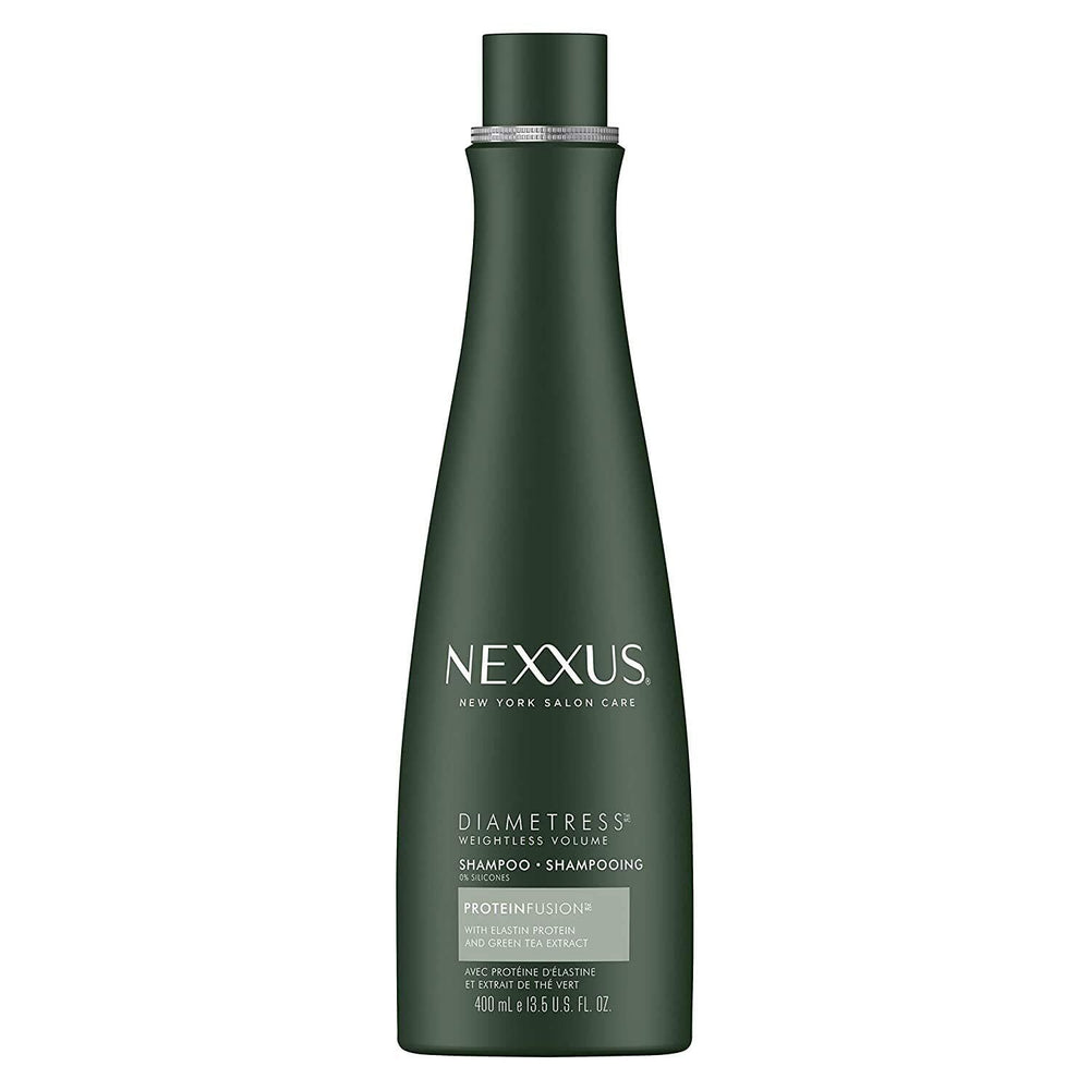 Nexxus DIAMETRESS shampoo pack of 2 bottle front shows premium design for fuller-looking hair