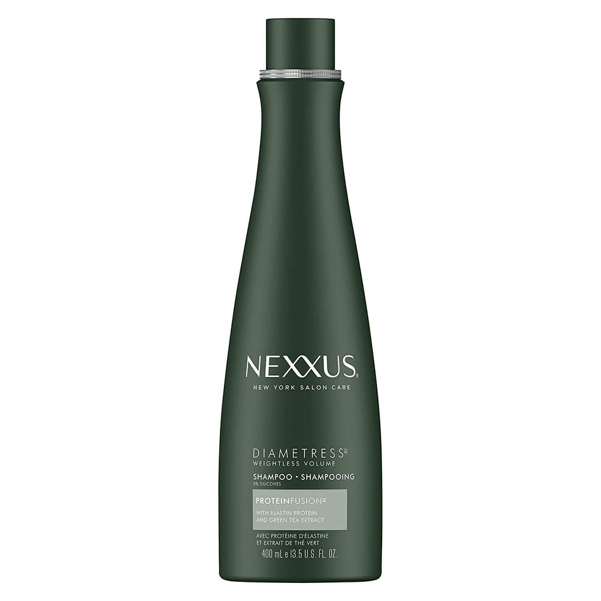 Nexxus DIAMETRESS shampoo pack of 2 bottle front shows premium design for fuller-looking hair