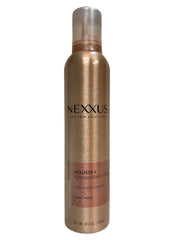Nexxus Mousse Plus foam texture close-up showing whipped aerated mousse