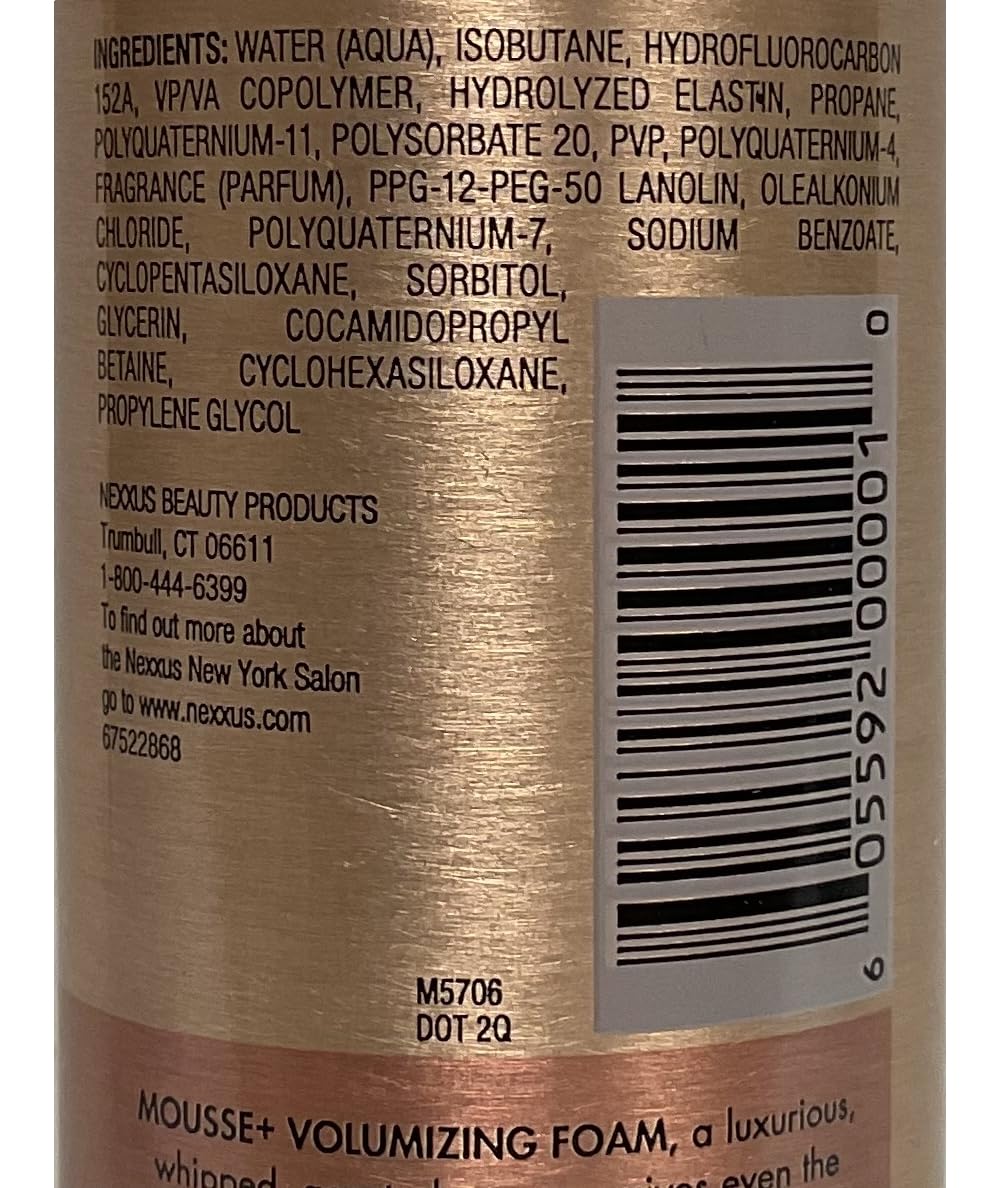 Nexxus Mousse Plus finished hairstyle with added body and shine