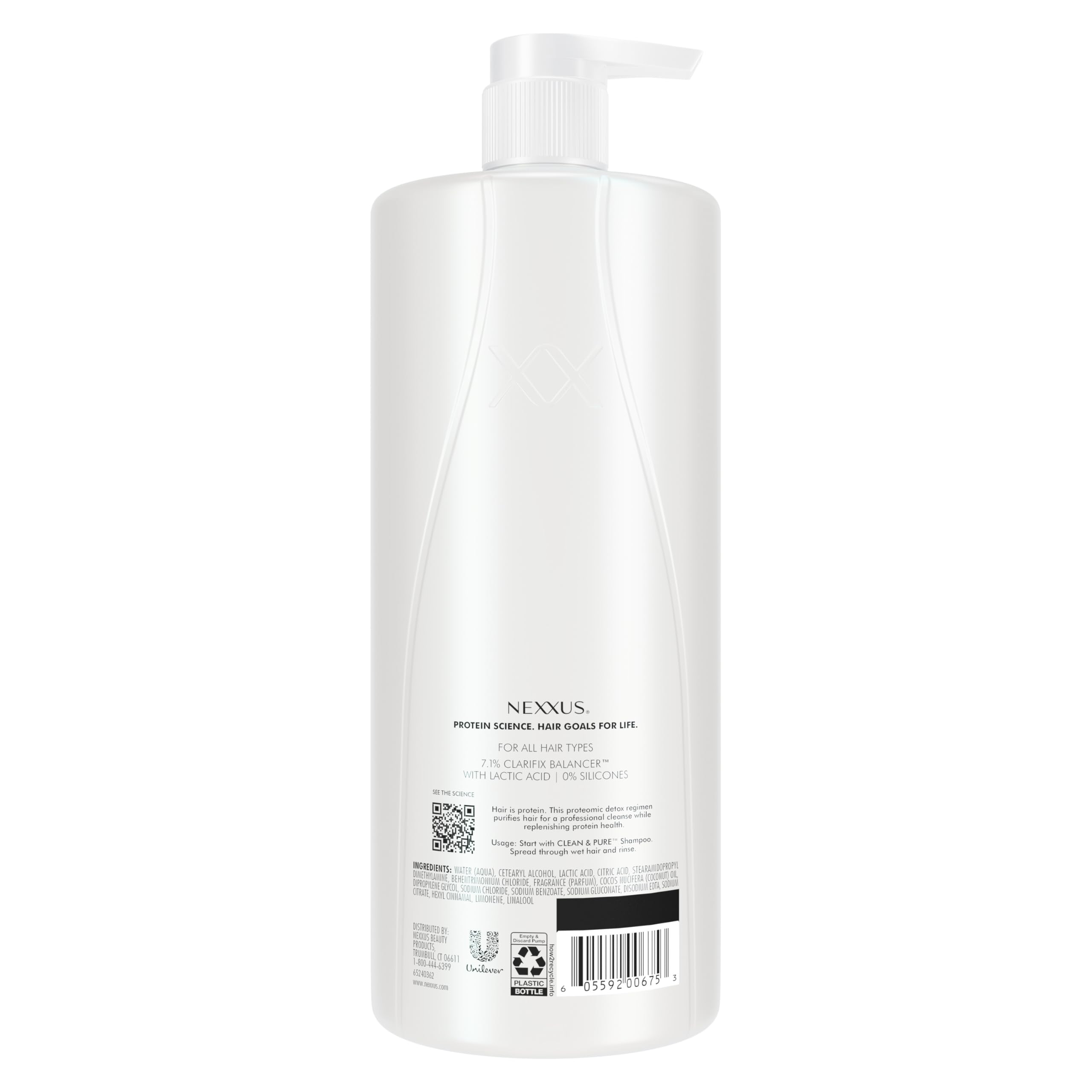 Nexxus ProteinFusion elastin minerals close-up for strengthened, nourished hair