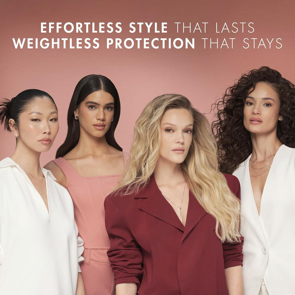 Nexxus Rose fragrance closeup highlights premium scent during styling sessions.
